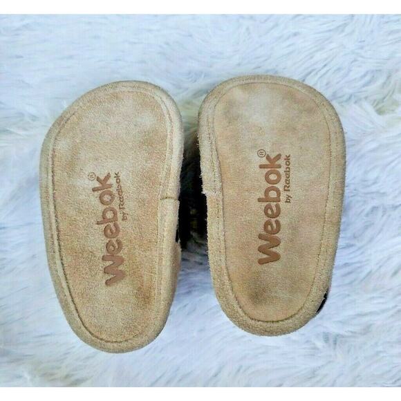 Weebok By Reebok Baby Infant Size 2 Sandal Hook Loop Leather Upper / Outsoles - Picture 9 of 11